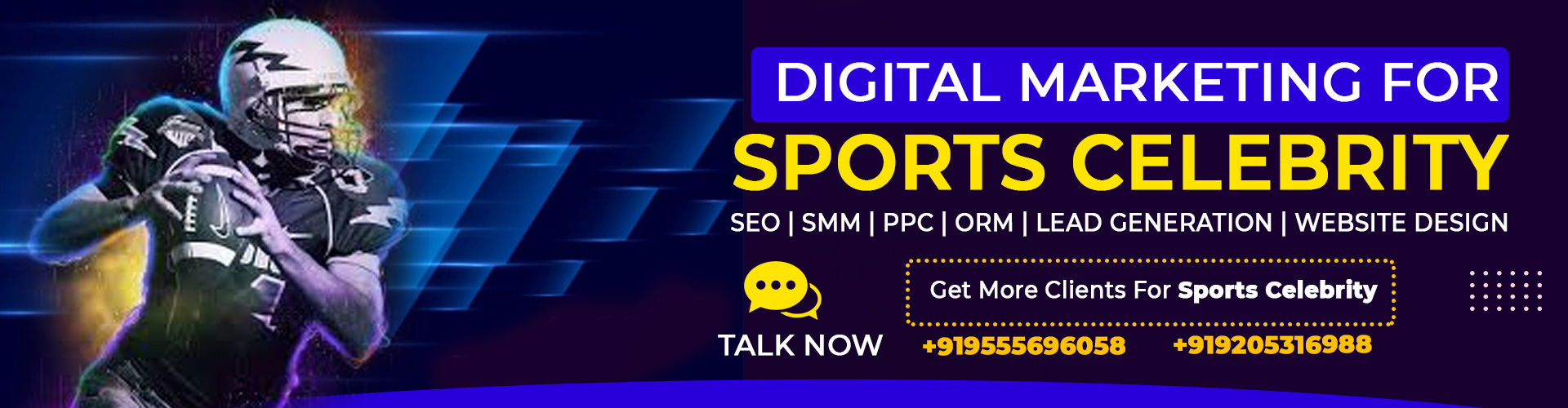 digital marketing for Sports Celebrity